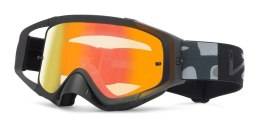 Gogle FASTHOUSE x VONZIPPER, VZ PORKCHOP ZEPHYR GOGGLE BLACK, Injected Clear Orange Chrome Lens (NEW)