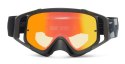Gogle FASTHOUSE x VONZIPPER, VZ PORKCHOP ZEPHYR GOGGLE BLACK, Injected Clear Orange Chrome Lens (NEW)