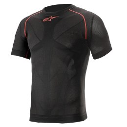 Koszulka termoaktywna krótki rękaw ALPINESTARS RIDE TECH V2 SS TOP SUMMER, Black Red - roz. XS/S (NEW)