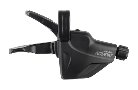 Manetka MICROSHIFT ADVENT SUPER SHORT, Prawa, 9.rzędowa, Niekompatybilna z Shimano, Short Reach Quick Trigger Pro Shifter, Bez W Manetka MICROSHIFT ADVENT SUPER SHORT, Prawa, 9.rzędowa, Niekompatybilna z Shimano, Short Reach Quick Trigger Pro Shifter, Bez W