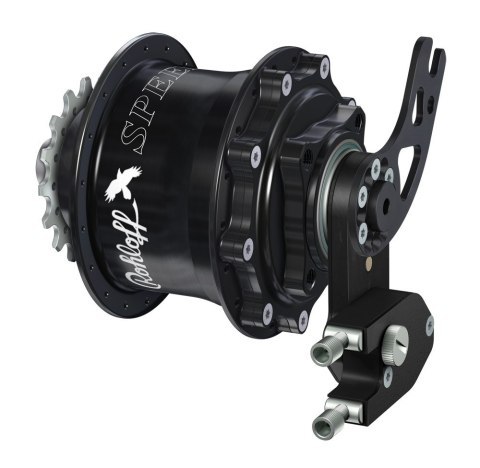Piasta ROHLOFF SPEEDHUB 500/14 A12 DB PM 36 otw. Czarna, Zestaw (Pod Sztywną Oś/Hamulec Tarczowy/Adapter PM) (NEW)