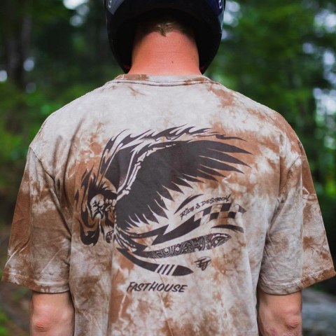 T-shirt FASTHOUSE Emil Johansson Live And Enjoy Tee, Tie Dye Brown/White - roz. XL T-shirt FASTHOUSE Emil Johansson Live And Enjoy Tee, Tie Dye Brown/White - roz. XL