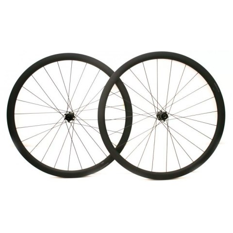 Koła szosowe ALEXRIMS ALXCF35D, H. tarczowy centerlock, Sztywna oś 12X100/12X142, Stożek 35mm, 700C 622-19, TRS, Karbon, Waga 16