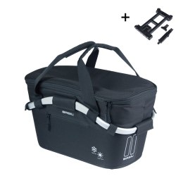 Kosz na tylny bagażnik BASIL CLASSIC CARRY ALL ISO, MIK z adapterem do mocowania (ready to go), 18L, Czarny (NEW 2025)