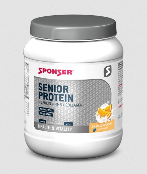 Odżywka SPONSER SENIOR PROTEIN Pomarańcza-Jogurt Puszka 455g (NEW 2025) Odżywka SPONSER SENIOR PROTEIN Pomarańcza-Jogurt Puszka 455g (NEW 2025)
