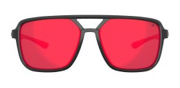 Okulary TIFOSI SALTO blackout (1 szkło Smoke Red Mirror 15% transmisji światła) (NEW 2025)