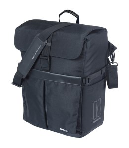 Torba BASIL MOVE COMMUTER BICYCLE BAG, MIK HOOKS, 15L, Wodoodporna, Black (NEW 2025)