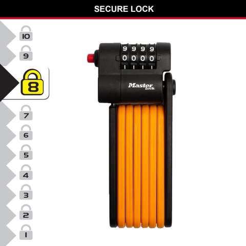 Zapięcie rowerowe MASTERLOCK FOLDING 8336 czarne (NEW 2024) Zapięcie rowerowe MASTERLOCK FOLDING 8336 czarne (NEW 2024)