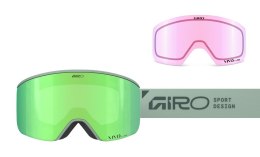Gogle zimowe GIRO AXIS GLACIER GREEN STACKED (Szyba lustrzana kolorowa VIVID-Carl Zeiss EMERALD 19-42% S2 + Szyba lustrzana kolo