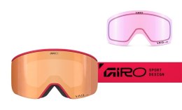 Gogle zimowe GIRO AXIS GLACIER RED STACKED (Szyba lustrzana kolorowa VIVID-Carl Zeiss COPPER 19-42% S2 + Szyba lustrzana kolorow