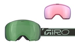 Gogle zimowe GIRO COMP FOREST GREEN WORDMARK (Szyba lustrzana kolorowa VIVID-Carl Zeiss ENVY 8-18% S3 + Szyba lustrzana kolorowa