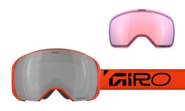 Gogle zimowe GIRO COMP ORANGE WORDMARK (Szyba lustrzana kolorowa VIVID-Carl Zeiss ONYX 8-18% S3 + Szyba lustrzana kolorowa VIVID