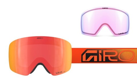 Gogle zimowe GIRO CONTOUR ORANGE FADED (Szyba lustrzana kolorowa VIVID-Carl Zeiss EMBER 19-42% S2 + Szyba lustrzana kolorowa VIV Gogle zimowe GIRO CONTOUR ORANGE FADED (Szyba lustrzana kolorowa VIVID-Carl Zeiss EMBER 19-42% S2 + Szyba lustrzana kolorowa VIV