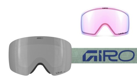 Gogle zimowe GIRO CONTOUR RS GLACIER GREEN FRAGMENTS (Szyba lustrzana kolorowa VIVID-Carl Zeiss ONYX 8-18% S3 + Szyba lustrzana Gogle zimowe GIRO CONTOUR RS GLACIER GREEN FRAGMENTS (Szyba lustrzana kolorowa VIVID-Carl Zeiss ONYX 8-18% S3 + Szyba lustrzana