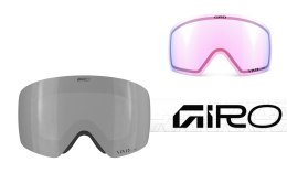 Gogle zimowe GIRO CONTOUR RS WHITE FRAGMENTS (Szyba lustrzana kolorowa VIVID-Carl Zeiss ONYX 8-18% S3 + Szyba lustrzana kolorowa