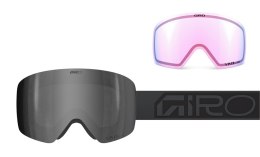 Gogle zimowe GIRO CONTOUR WORDMARK BLACK BLACK (Szyba lustrzana kolorowa VIVID-Carl Zeiss JET BLACK 3-7% S4 + Szyba lustrzana k