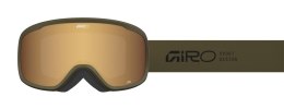 Gogle zimowe GIRO CRUZ OLIVE GREEN STACKED (Szyba lustrzana kolorowa AMBER GOLD 19-42% S2) (NEW 2025/2026)