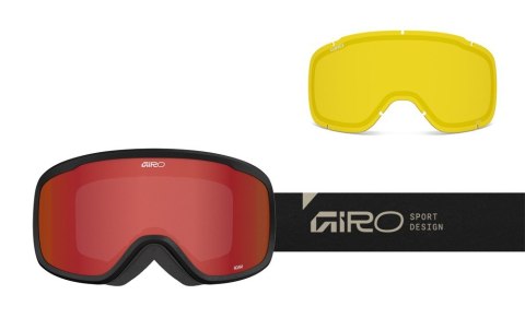 Gogle zimowe GIRO ROAM BLACK STONE STACKED (szyba AMBER SCARLET 19-42% S2 + YELLOW 80-99% S0) (NEW 2025/2026) Gogle zimowe GIRO ROAM BLACK STONE STACKED (szyba AMBER SCARLET 19-42% S2 + YELLOW 80-99% S0) (NEW 2025/2026)