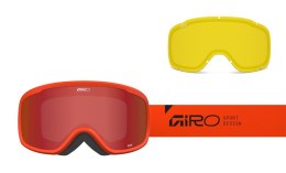 Gogle zimowe GIRO ROAM ORANGE STACKED (szyba AMBER SCARLET 19-42% S2 + YELLOW 80-99% S0) (NEW 2025/2026)