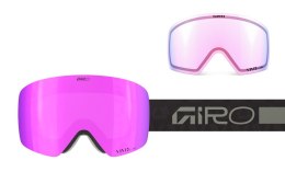 Gogle zimowe damskie GIRO CONTOUR RS BLACK CRYSTALS (Szyba lustrzana kolorowa VIVID-Carl Zeiss PINK 19-42% S2 + Szyba lustrzana 
