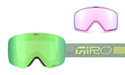 Gogle zimowe damskie GIRO CONTOUR RS GLACIER GREEN CRYSTALS (Szyba lustrzana kolorowa VIVID-Carl Zeiss EMERALD 19-42% S2 + Szyba Gogle zimowe damskie GIRO CONTOUR RS GLACIER GREEN CRYSTALS (Szyba lustrzana kolorowa VIVID-Carl Zeiss EMERALD 19-42% S2 + Szyba