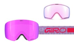Gogle zimowe damskie GIRO CONTOUR RS MAUVE CRYSTALS PURPLE (Szyba lustrzana kolorowa VIVID-Carl Zeiss PINK 19-42% S2 + Szyba lus