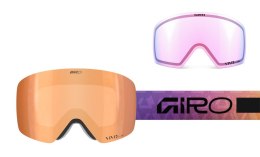 Gogle zimowe damskie GIRO CONTOUR RS MULTI FADED CRYSTALS (Szyba lustrzana kolorowa VIVID-Carl Zeiss COPPER 19-42% S2 + Szyba lu