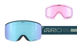 Gogle zimowe damskie GIRO ELLA PEACOCK RAILS (Szyba lustrzana kolorowa VIVID-Carl Zeiss ROYAL 19-42% S2 + VIVID INFRARED 43-79% 