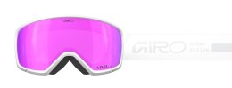 Gogle zimowe damskie GIRO MILLIE WHITE RAILS (Szyba lustrzana kolorowa VIVID-Carl Zeiss PINK 19-42% S2) (NEW 2025/2026)