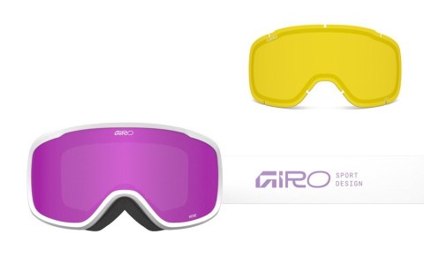 Gogle zimowe damskie GIRO MOXIE MAUVE STACKED (szyba AMBER PINK 19-42% S2 + YELLOW 80-99% S0) (NEW 2025/2026) Gogle zimowe damskie GIRO MOXIE MAUVE STACKED (szyba AMBER PINK 19-42% S2 + YELLOW 80-99% S0) (NEW 2025/2026)