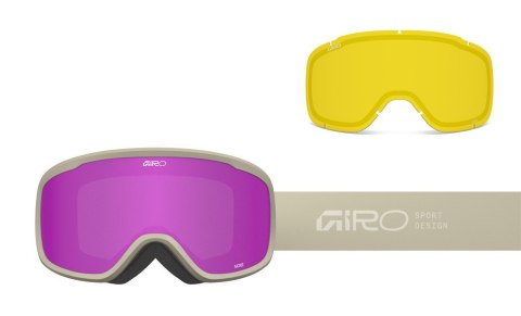 Gogle zimowe damskie GIRO MOXIE STONE STACKED (szyba AMBER PINK 19-42% S2 + YELLOW 80-99% S0) (NEW 2025/2026) Gogle zimowe damskie GIRO MOXIE STONE STACKED (szyba AMBER PINK 19-42% S2 + YELLOW 80-99% S0) (NEW 2025/2026)
