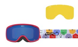 Gogle zimowe juniorskie GIRO BUSTER MULTI FACES (Szyba lustrzana kolorowa GREY COBALT 8-18% S3) (NEW 2025/2026)