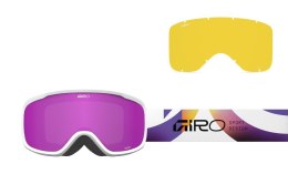 Gogle zimowe juniorskie GIRO BUSTER PINK FLOW (Szyba lustrzana kolorowa AMBER PINK 19-42% S2) (NEW 2025/2026)