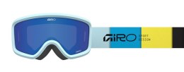 Gogle zimowe juniorskie GIRO CHICO 2.0 LIGHT BLUE BLOCKS (Szyba lustrzana kolorowa GREY COBALT 8-18% S3) (NEW 2025/2026)