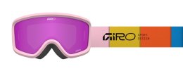 Gogle zimowe juniorskie GIRO CHICO 2.0 LIGHT PINK BLOCKS (Szyba lustrzana kolorowa AMBER PINK 19-42% S2) (NEW 2025/2026)