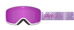 Gogle zimowe juniorskie GIRO STOMP MAUVE FENCE (szyba AMBER PINK 19-42% S2) (NEW 2025/2026)