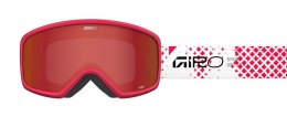 Gogle zimowe juniorskie GIRO STOMP RED FENCE (szyba AMBER SCARLET 19-42% S2) (NEW 2025/2026)