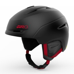 Kask zimowy GIRO NEO matte black red roz. M (55.5-59 cm) (NEW 2025/2026)