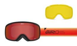 Gogle zimowe GIRO ROAM RED/BLACK FADED (szyba AMBER SCARLET 19-42% S2 + YELLOW 80-99% S0) (NEW 2025/2026)