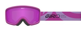 Gogle zimowe juniorskie GIRO CHICO 2.0 MAUVE FLOW (Szyba lustrzana kolorowa AMBER PINK 19-42% S2) (NEW 2025/2026)
