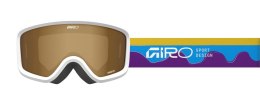 Gogle zimowe juniorskie GIRO CHICO 2.0 PURPLE WAVES (Szyba lustrzana kolorowa AMBER ROSE 19-42% S2) (NEW 2025/2026)