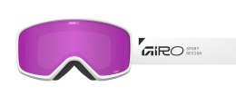 Gogle zimowe juniorskie GIRO STOMP WHITE WORDMARK (szyba AMBER PINK 19-42% S2) (NEW 2025/2026)