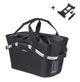Kosz na tylny bagażnik BASIL CLASSIC CARRY ALL REAR BASKET MIK 22L MIK System (ready to go) solid black (NEW 2025)