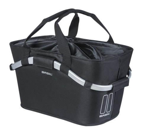 Kosz na tylny bagażnik BASIL CLASSIC CARRY ALL REAR BASKET MIK 22L MIK System (ready to go) solid black (NEW 2025) Kosz na tylny bagażnik BASIL CLASSIC CARRY ALL REAR BASKET MIK 22L MIK System (ready to go) solid black (NEW 2025)