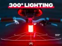 Oświetlenie rowerowe SHAPEHEART LIGHT PANO ARRIERE, tył 140 lumenów zapięcie magnetyczne (NEW 2025)