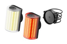 Oświetlenie rowerowe SHAPEHEART LIGHT PANO DOUBLE, zestaw, przód 270 lumenów + tył 140 lumenów zapięcie magnetyczne (NEW 2025)
