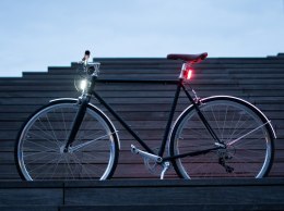 Oświetlenie rowerowe SHAPEHEART LIGHT PANO DOUBLE, zestaw, przód 270 lumenów + tył 140 lumenów zapięcie magnetyczne (NEW 2025)