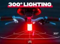Oświetlenie rowerowe SHAPEHEART LIGHT PANO DOUBLE, zestaw, przód 270 lumenów + tył 140 lumenów zapięcie magnetyczne (NEW 2025)