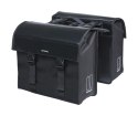 Sakwa miejska podwójna BASIL URBAN LOAD DOUBLE PANNIER BAG 48-53L, MIK System (ready to go), 100% wodoodporna, black/black (NEW 