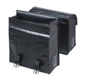 Sakwa miejska podwójna BASIL URBAN LOAD DOUBLE PANNIER BAG 48-53L, MIK System (ready to go), 100% wodoodporna, black/black (NEW 